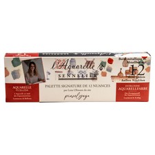 Colori ad acquerello Sennelier - Signature Lena Ullmann 12 mezze ciotole N131613.LU