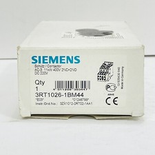 Siemens 3RT1026-1BM44 Contactor 220Vdc 2NC 2NO With 3RH1921-1HA22 ~NEW~
