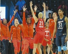 MYISHA HINES-ALLEN Signed 8 x 10 Photo WNBA Basketball WASHINGTON MYSTICS Auto'd