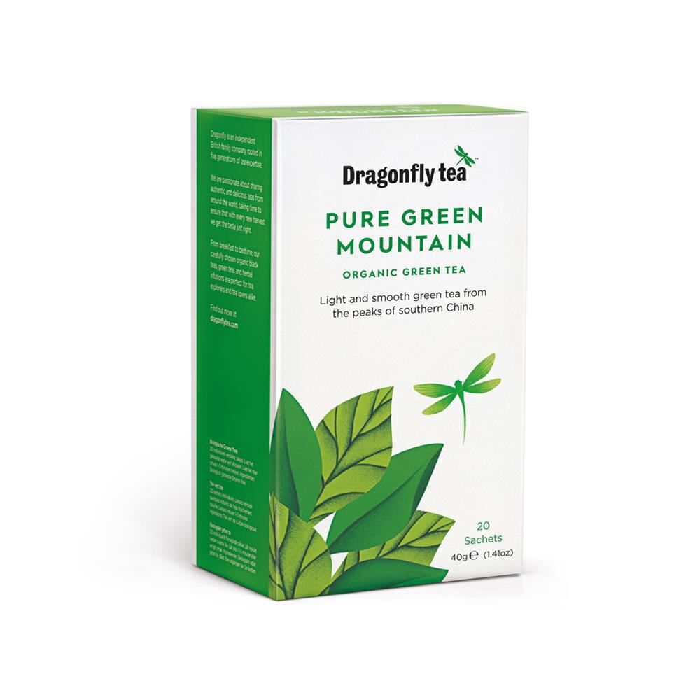 Dragonfly Tea Pure Green Mountain Green 20 Bags x 4