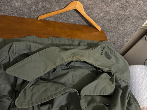 Vtg Vietnam Era Army Rain Trench 8405-965-2161 Quarpel 274 Officer Olive 42R - Picture 9 of 9