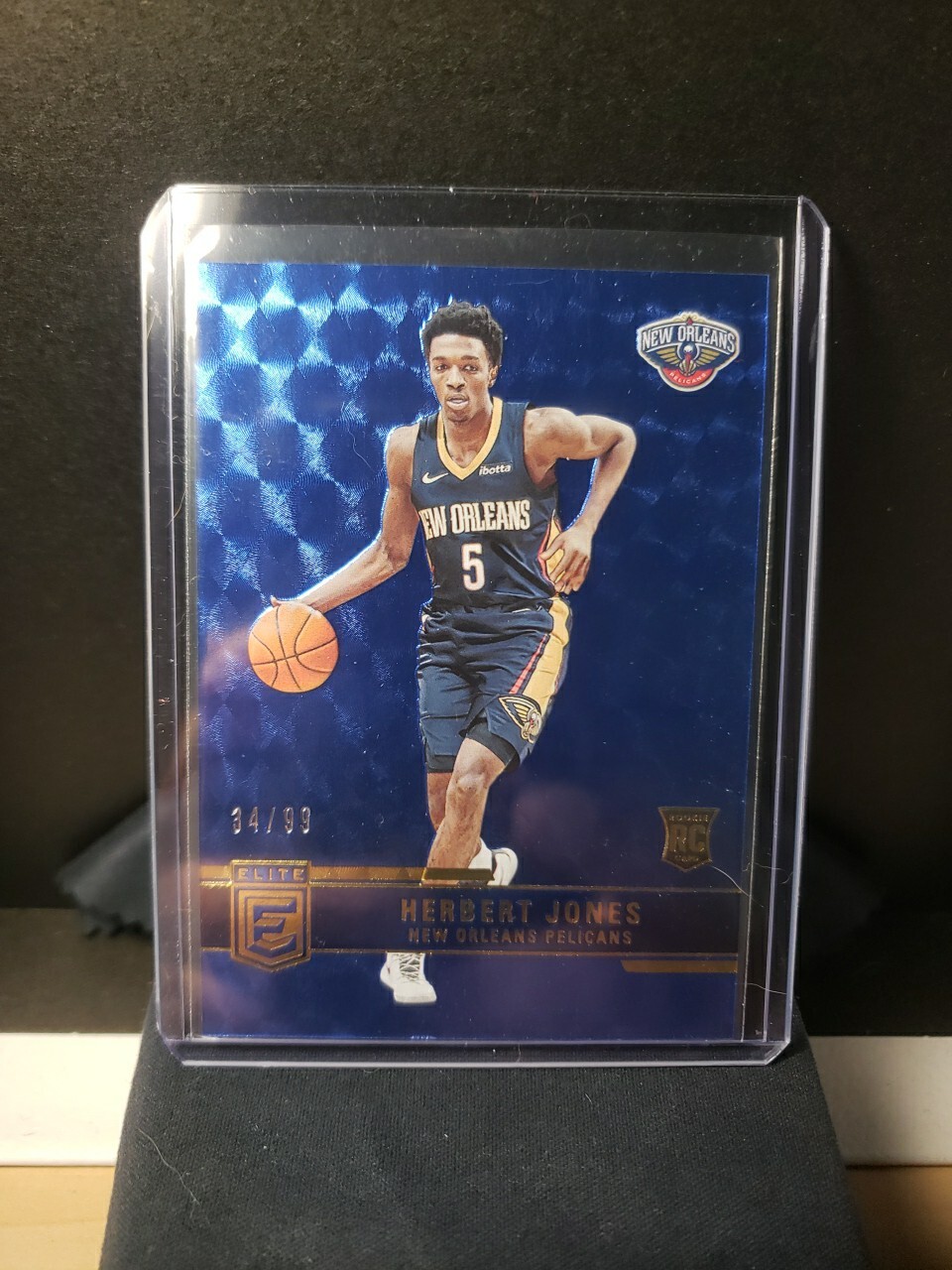 2021-22 PANINI DONRUSS ELITE ROOKIE BLUE FOIL SP HERBERT JONES 34/99 NO. 250