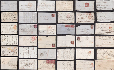 GB 1750-1861 Postmarks on Cover Fronts etc Postal History .. PRICED ...