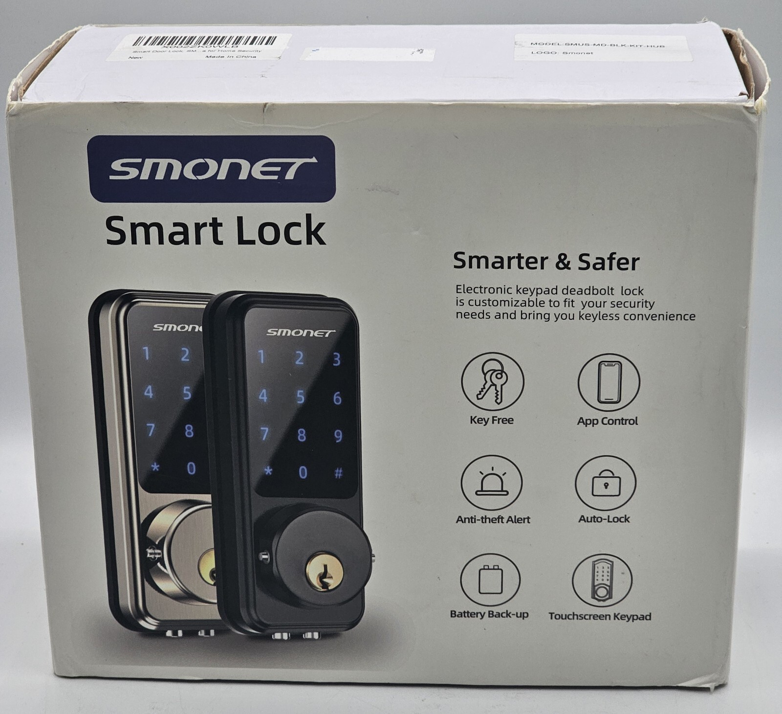Smart Keyless Entry Deadbolt Lock with Digital Keypad and Hub for Front Door  -image