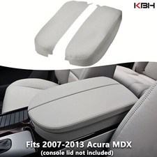 Fits 2007-2013 Acura Mdx Leather Center Console Lid Armrest Cover Trim Gray