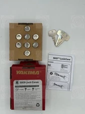 Genuine Yakima SKS Lock Cores 8 Pack (8 Cores + 2 Keys+1 Control Key) NEW in Box