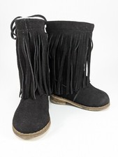 Joyfolie Willow Boots In Black Toddler Girl Size 4 Suede