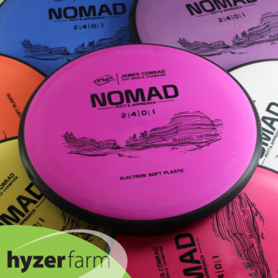 MVP CONRAD SOFT ELECTRON NOMAD *pick color & weight* Hyzer Farm disc golf putter