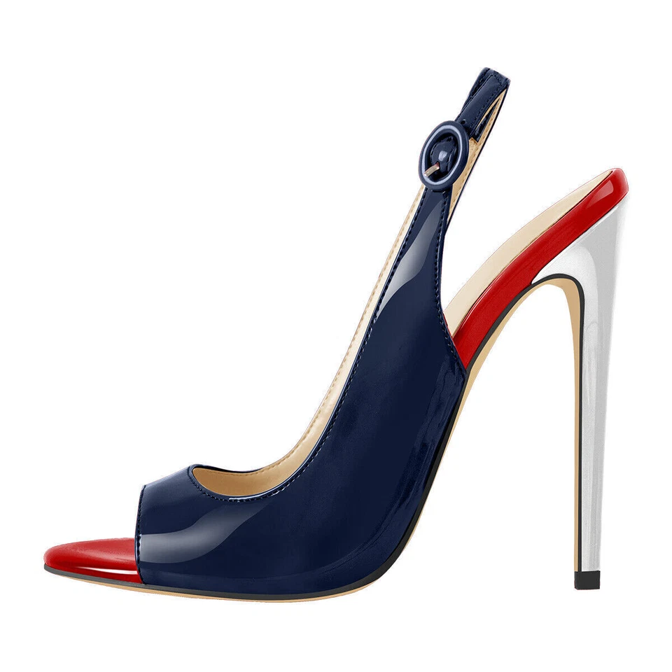 Sandalias de tacón alto de tacón alto de leopardo para mujer Foto 2 de 4