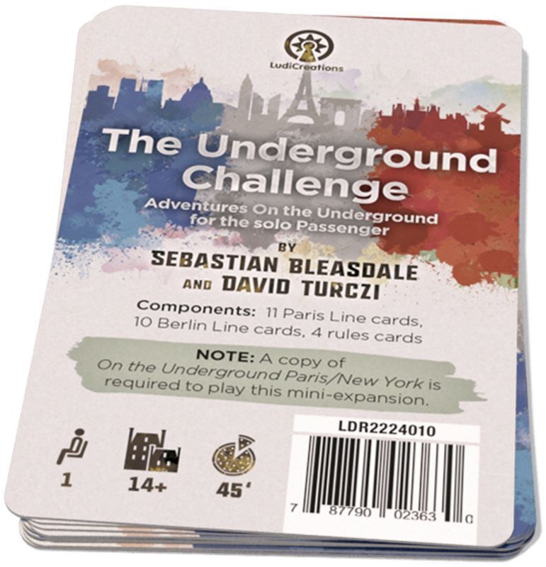 On the Underground : Paris and New York Challenge Solo Expansion