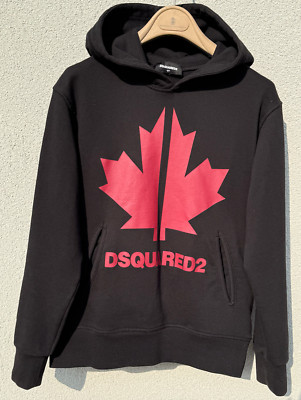 Dsquared2 Sport EDTN 2 Hoodie dicke Baumwolljacke schwarz Oberteil Kinder 12 Jahre NEUWERTIG