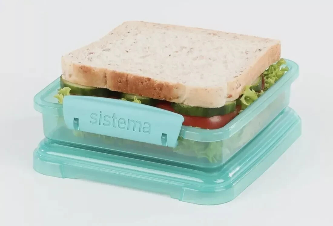 Sistema To Go Sandwich Box 450ml/15.2oz Libre de Ftalatos y BPA