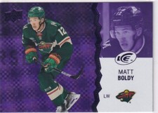 2022-23 Upper Deck Ice Hockey Matt Boldy Purple  #19 Wild  PWE