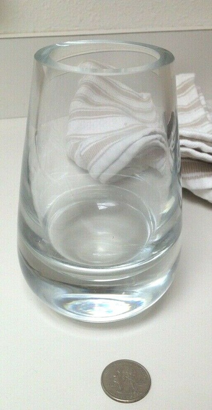 5 1/2" Scandinavian Orrefors Glass Cup Vase