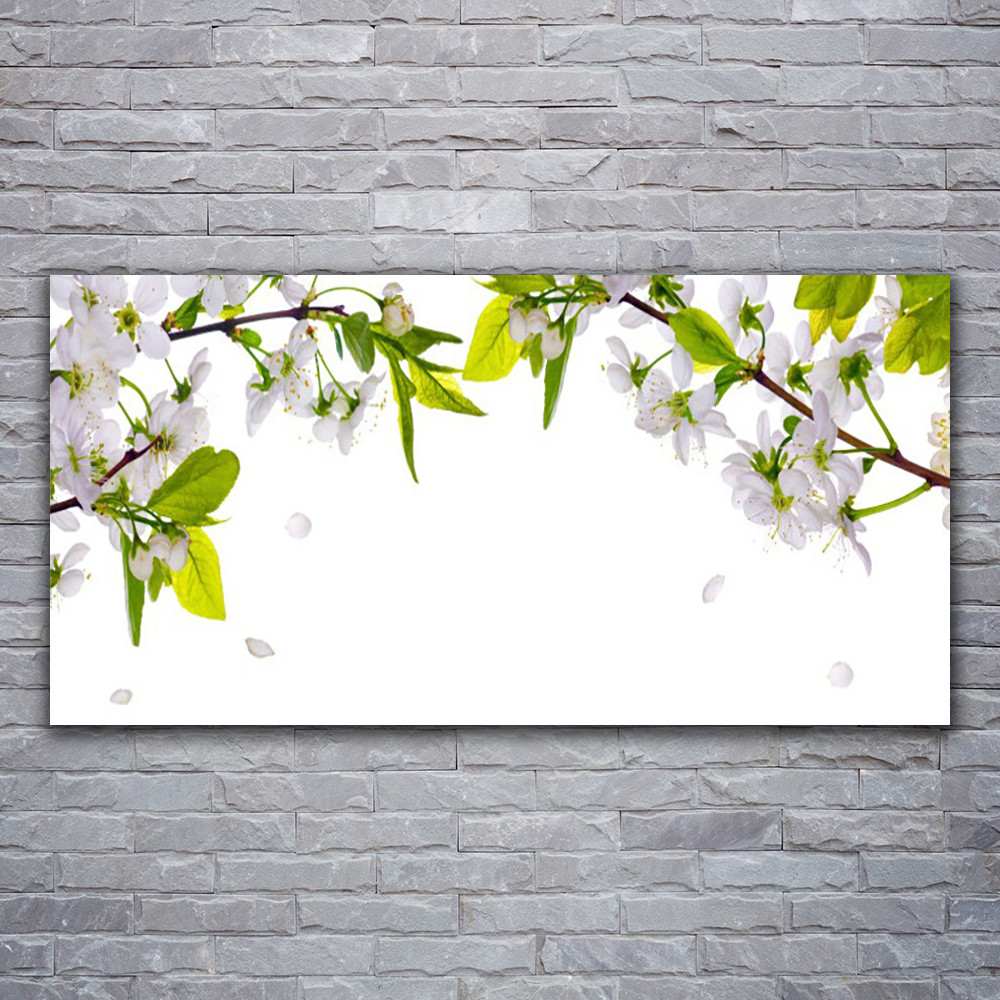 Impression acrylique de qualité supérieure fleurs nature 120x60 cm
