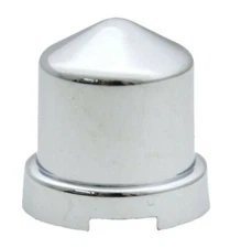 Nut Covers for 7/16" & 12mm Pointed Chrome Plastic 3/4" Tall GG#10152-10 Pack