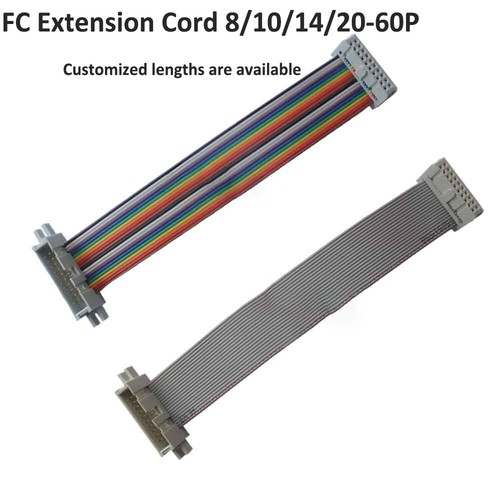 FC Extension Gray or ColorJTAG CablesAVR DownloadIDC CablesMale