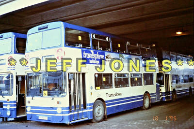 ORIGINAL 35mm SLIDE 3610 - Thamesdown FLEETLINE / N.C.  213 BVR83T Swindon 18.1.95