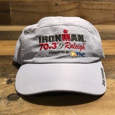 Ironman Hat Strapback Panel Cap Adult Gray Releigh 2018 Finisher 70.3 Outdoor