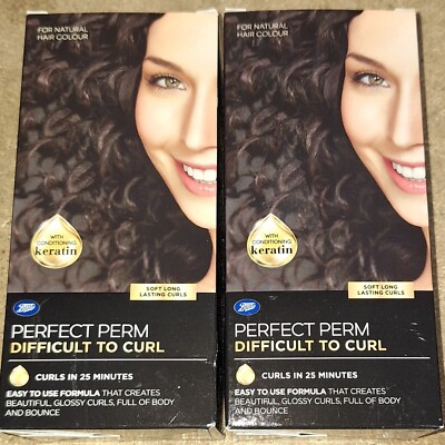 2 X Boots Perfect Perm for Natural Hair Colour Difficult To Curl Brand ...