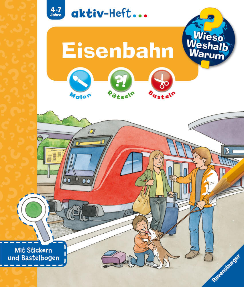 Thumbnail - Ravensburger 32689 Wieso? Weshalb? Warum? Aktiv-heft Eisenbahn