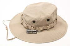 Khaki Jungle Hat 3" Brim UV Resistant USA Made