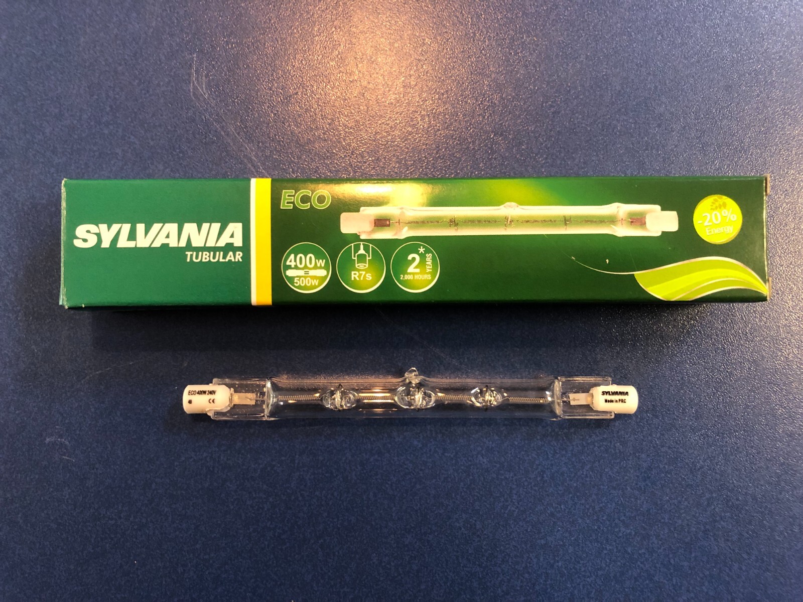 Sylvania Halogen Rod R7s 240V 400W Halogen Lamp 118mm Brightness 9000 Lumens !!!