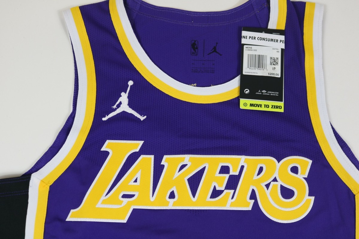 Nike Air Jordan LA Lakers Davis Authentic Purple Statement Jersey