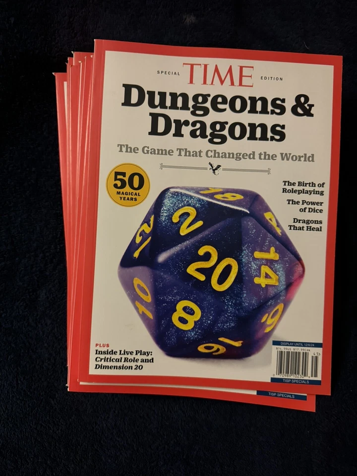 Dungeons and & Dragons Special Edition Time Magazine 50 Magical Years Changed