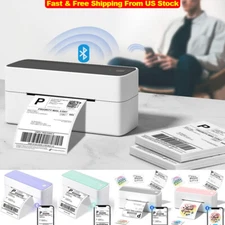 Bluetooth Thermal Label Printer 241BT Wireless Shipping Label Maker Business LOT