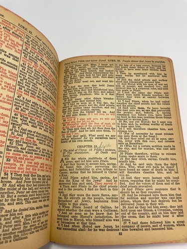 New Testament Red Letter Edition Our Lord & Savior Jesus Christ Bible 1900's - Picture 11 of 12