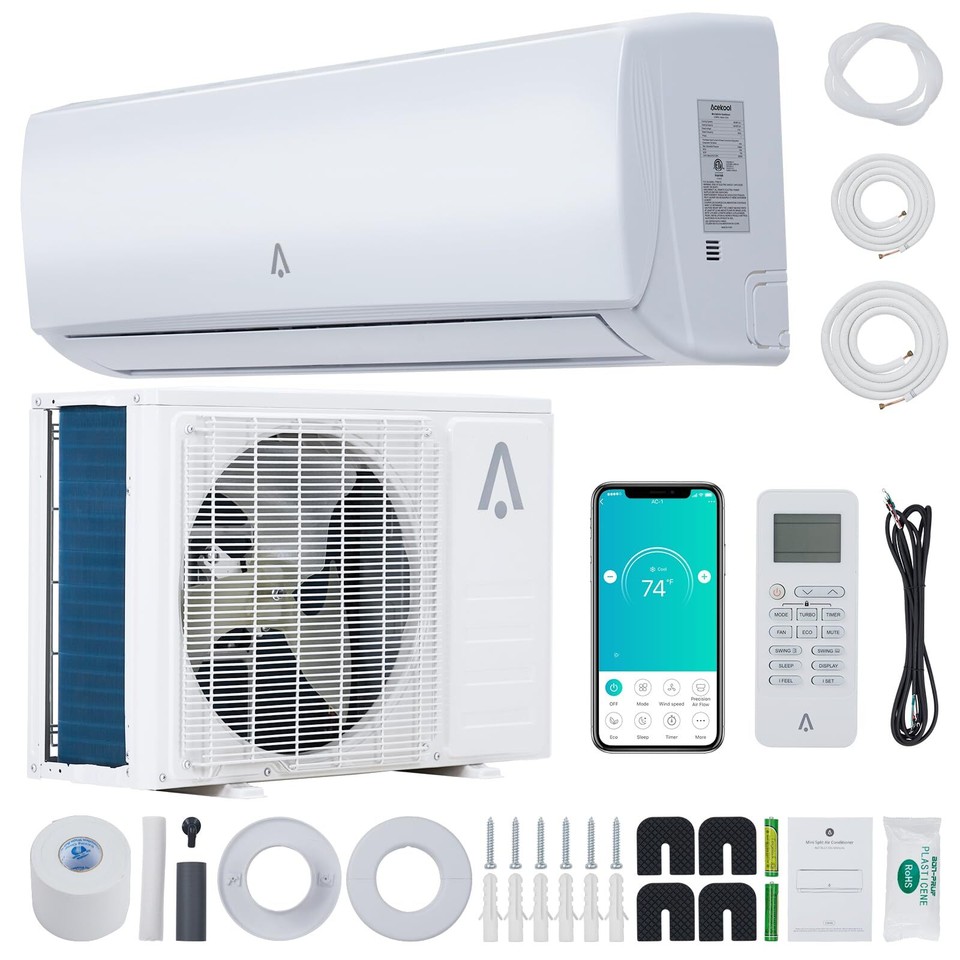36000 BTU Ductless Mini Split Air Conditioner AC Heat Pump 16FT
