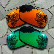 Red Orange Jade Green Lenses Replacement for-Oakley Badman OO6020 Polarized