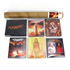 Carrie 1976 [4K] COMPLETE BUNDLE Arrow, Shout, Steelbooks, Pins & Posters | NEW