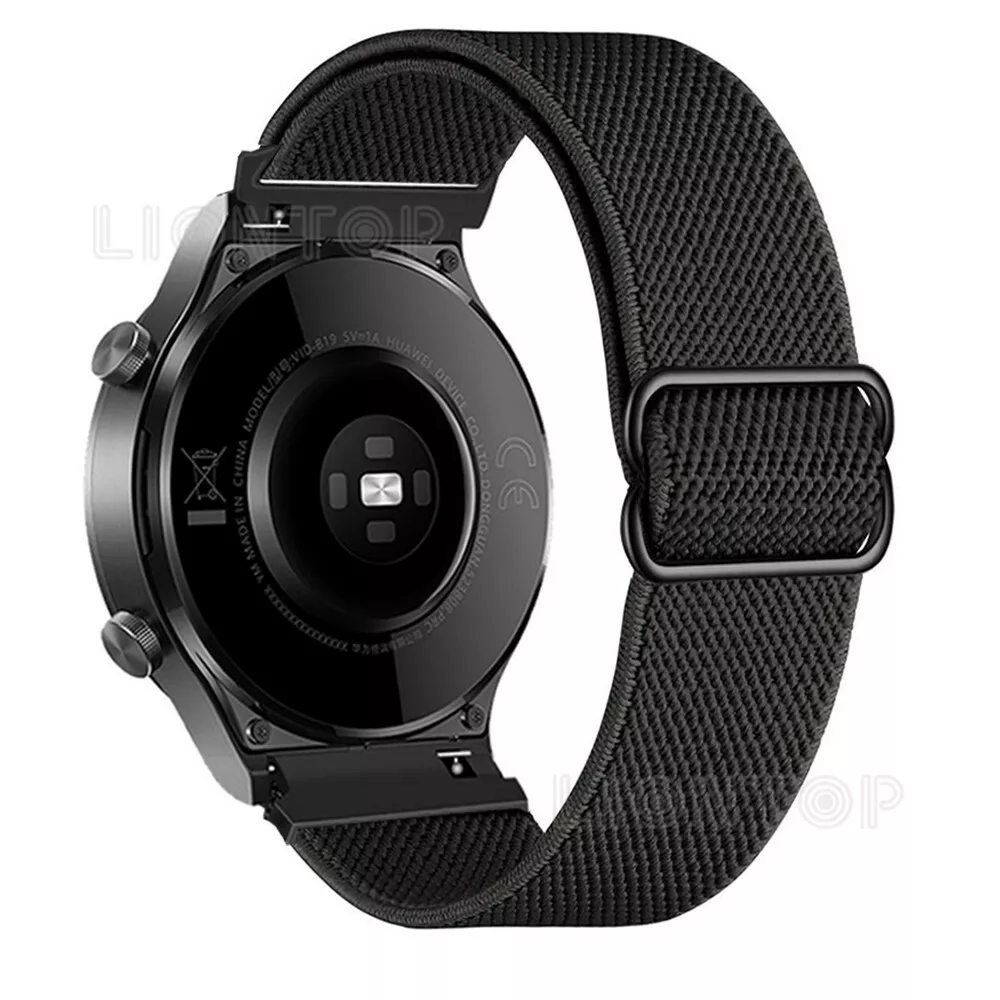 Elastic Nylon Loop Watch Strap Wrist Band For Garmin Vivoactive 4