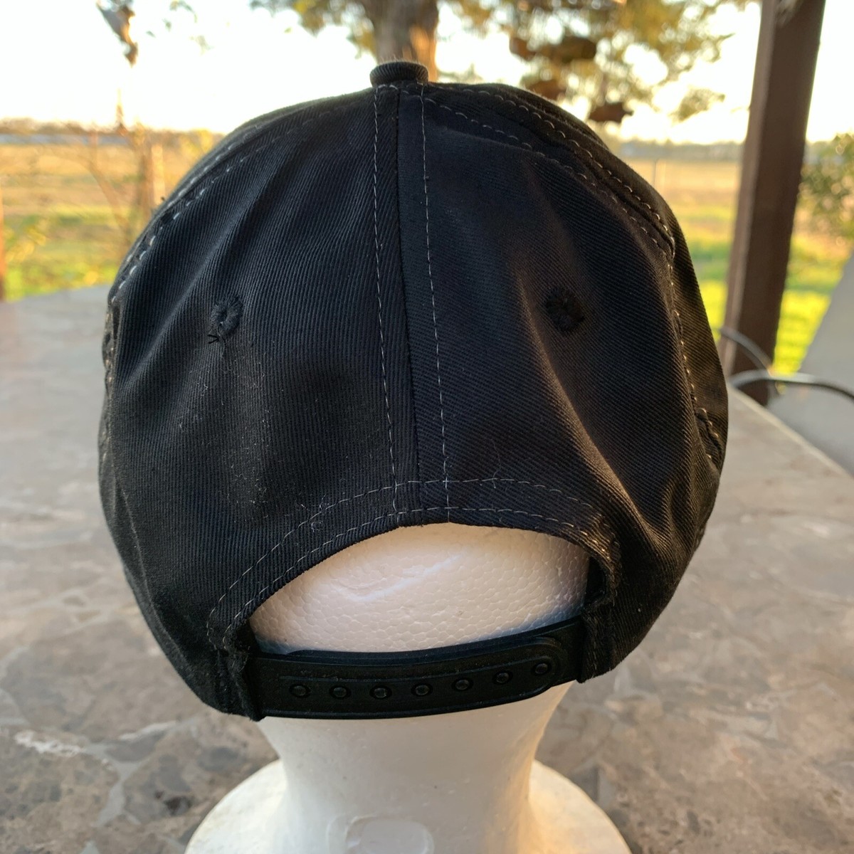 VTG Professional Bull Riders 14 Rocks Flame Collectable Black Cap Pristine Rare All hail the ?of the dirt, Painted Black! This one bull  main image 2