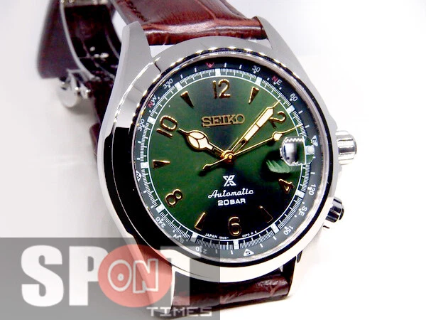 Seiko Prospex Alpinist Leather Strap Automatic Men s Watch