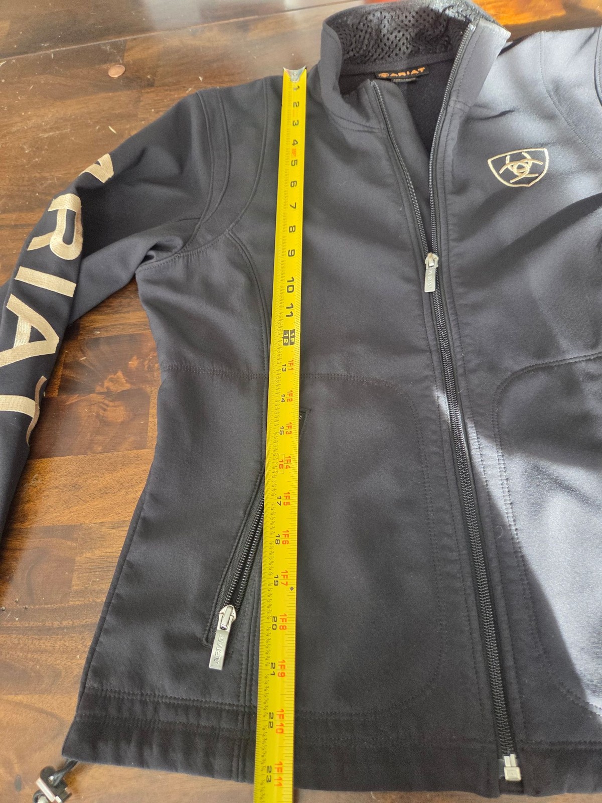 Ariat Jacket Womens M Black Softshell Fleece Line… - image 8