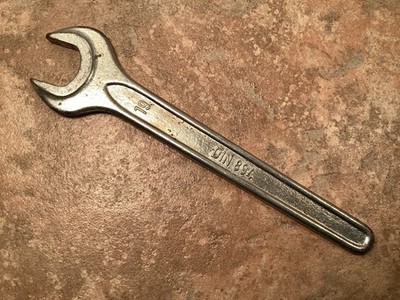 Vintage METRIC Spanner Wrench Single Open End 19mm DIN 894 WGB 7 Inch Length NOS