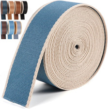 Blue Striped Polyester Webbing - 1.5 Inch Heavy Duty Nylon Webbing for Crafts, B