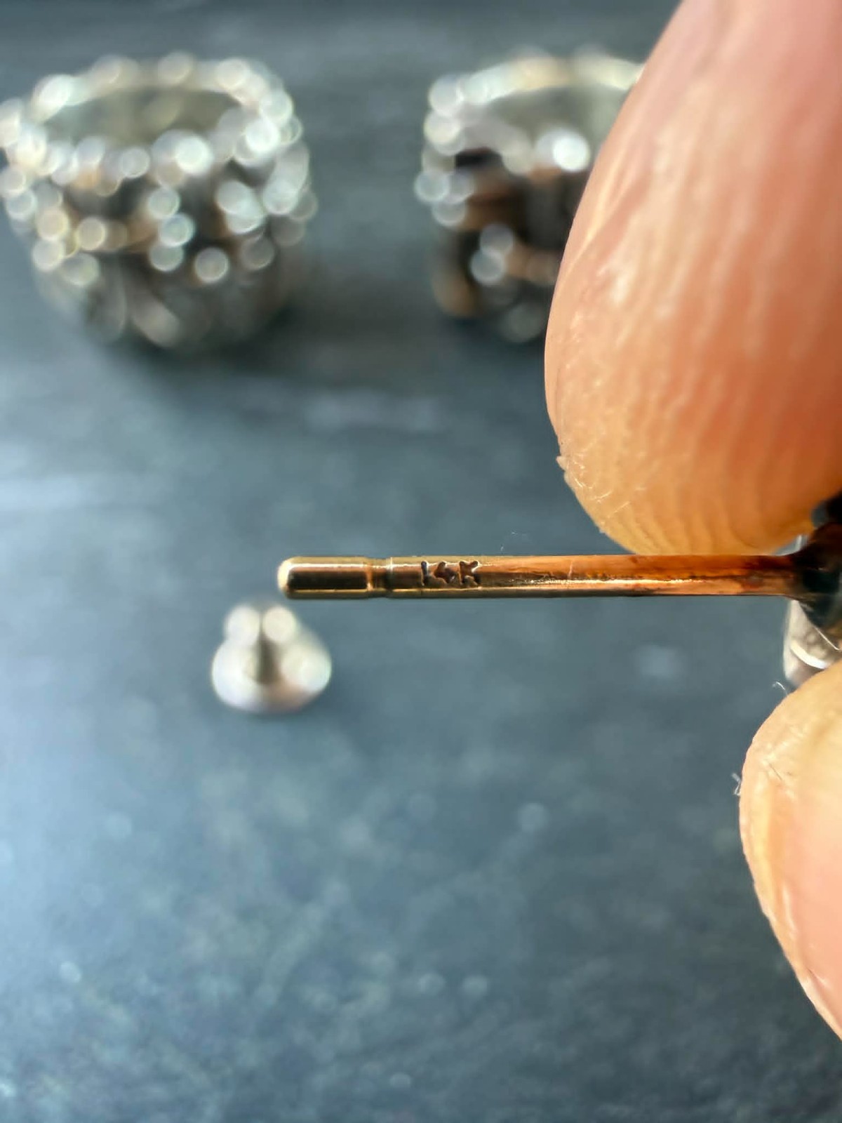 Chrome Hearts Cross Stack Charm Drop Earring - 1.… - image 3