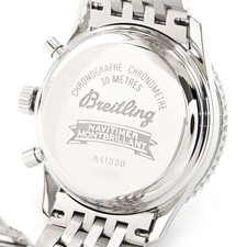 BREITLING WATCH MONTBRILLANT A414B08NP A41330 CHRONOGRAPH CALENDAR BLACK MEN'S 5