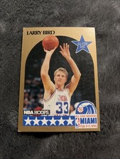 1990-91 NBA Hoops - All-Star Game Larry Bird #2 TM on Top of Back
