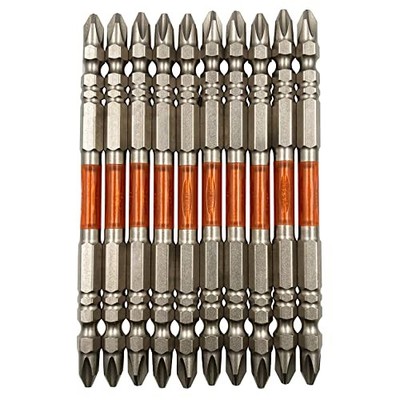 ANEX Ryutyo Bit Double-Ended Plated Finish +2x110 Pack of 10 ARH-14M NEW