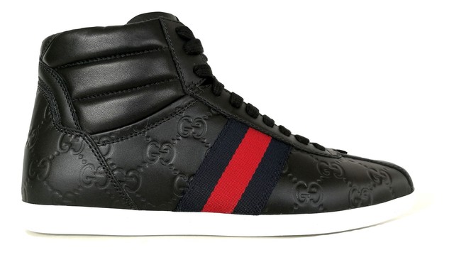 GUCCI Chaussures Unisex Stivaletto Polacco En Cuir 431923 CWD80 1052 Noir