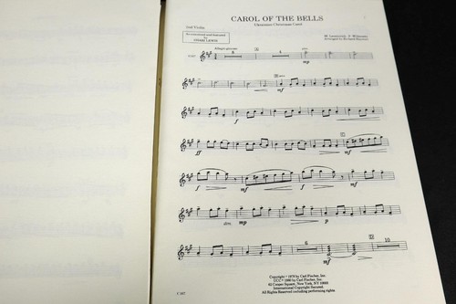 Carol Of The Bells Ukrainian Christmas Sheet Music Score by Shari Lewis - Picture 6 of 6