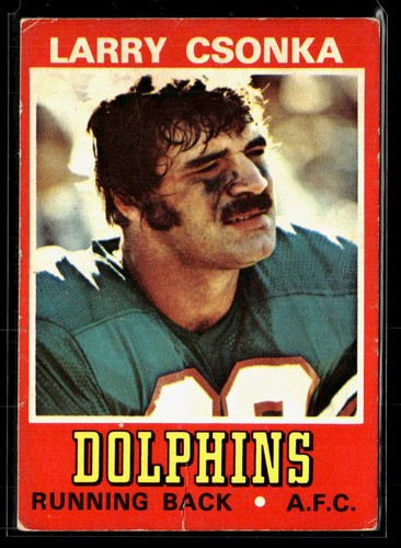 Larry Csonka #5 1974 Wonder Bread card