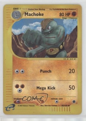 Machoke Reverse Foil Pokemon e-Card Series Expedition #85 2002