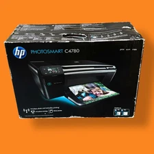 HP Photosmart C4780 All-in-One Print Inkjet Wireless Photo Printer *SEALED