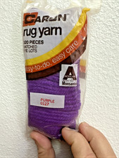 Vintage Caron LATCH HOOK RUG YARN Acrylic Purple  0127